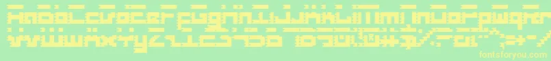 Roidc Font – Yellow Fonts on Green Background