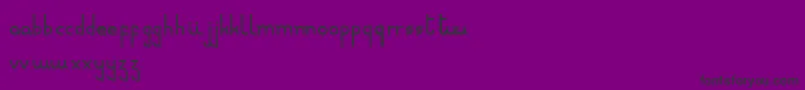 fuente Minusculeregular – Fuentes Negras Sobre Fondo Morado