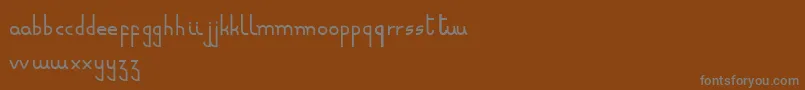 Шрифт Minusculeregular – серые шрифты на коричневом фоне
