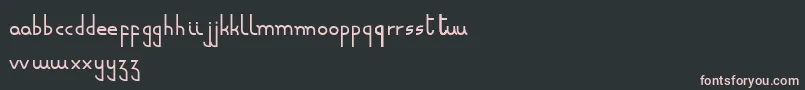 Minusculeregular Font – Pink Fonts on Black Background