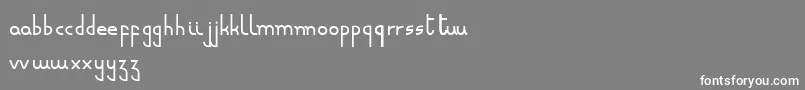 fuente Minusculeregular – Fuentes Blancas Sobre Fondo Gris