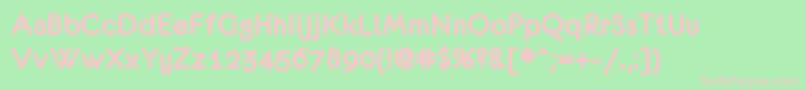 Eurof75 Font – Pink Fonts on Green Background