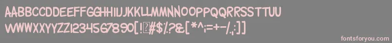 Wolfganger Font – Pink Fonts on Gray Background