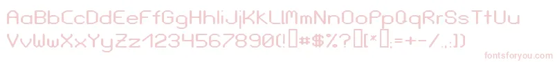 LoveParadeWidebold Font – Pink Fonts on White Background