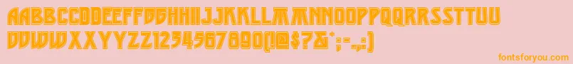 MiddleearthnfMedium Font – Orange Fonts on Pink Background