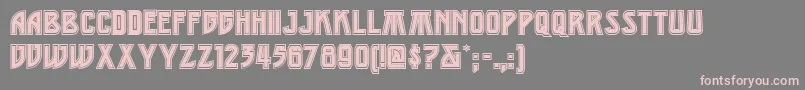 MiddleearthnfMedium Font – Pink Fonts on Gray Background