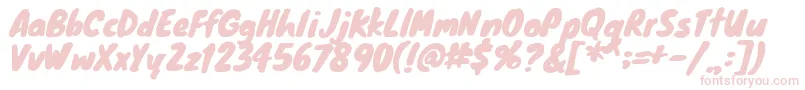 Knewave Font – Pink Fonts on White Background