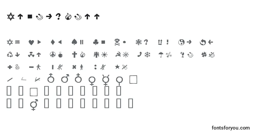 Шрифт Alesignsll – алфавит, цифры, специальные символы