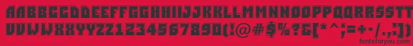 ASimplergr Font – Black Fonts on Red Background