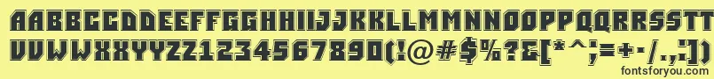 ASimplergr Font – Black Fonts on Yellow Background