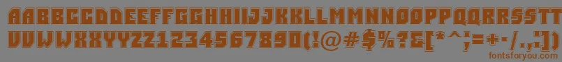 ASimplergr Font – Brown Fonts on Gray Background