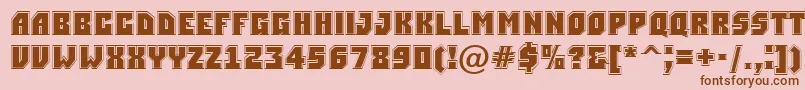 ASimplergr Font – Brown Fonts on Pink Background