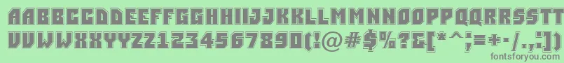 ASimplergr Font – Gray Fonts on Green Background