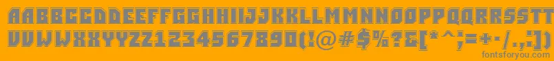 ASimplergr Font – Gray Fonts on Orange Background