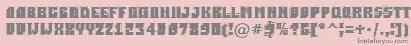 ASimplergr Font – Gray Fonts on Pink Background