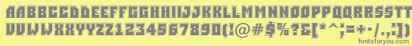 ASimplergr Font – Gray Fonts on Yellow Background