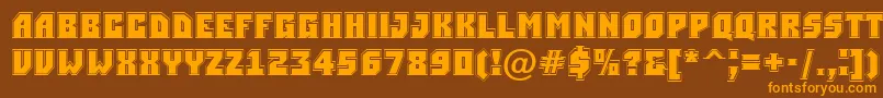 ASimplergr Font – Orange Fonts on Brown Background