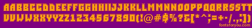 ASimplergr Font – Orange Fonts on Purple Background