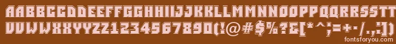 ASimplergr Font – Pink Fonts on Brown Background