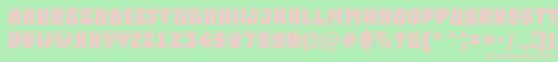 ASimplergr Font – Pink Fonts on Green Background