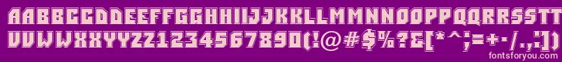 ASimplergr Font – Pink Fonts on Purple Background
