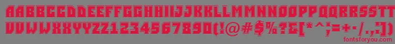 ASimplergr Font – Red Fonts on Gray Background