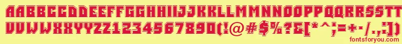 ASimplergr Font – Red Fonts on Yellow Background
