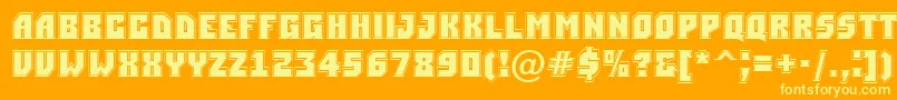 ASimplergr Font – Yellow Fonts on Orange Background