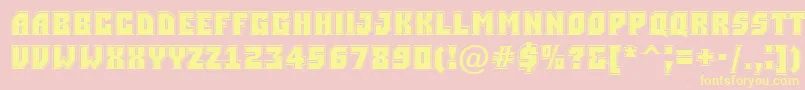 ASimplergr Font – Yellow Fonts on Pink Background