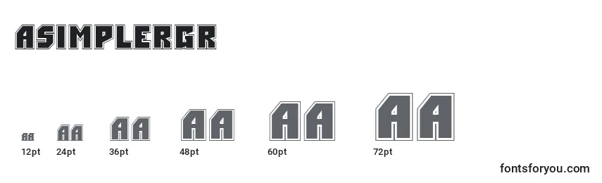 ASimplergr Font Sizes