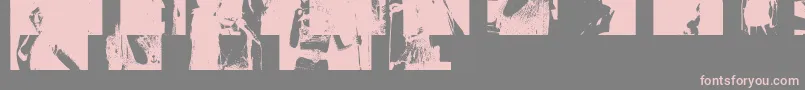 Amybats3-fontti – vaaleanpunaiset fontit harmaalla taustalla