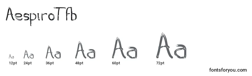 AespiroTfb Font Sizes