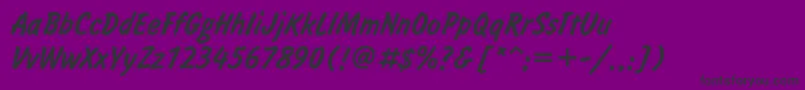 フォントInformct – 紫の背景に黒い文字