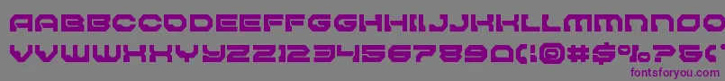 Pulsarclasssolidsemicond Font – Purple Fonts on Gray Background