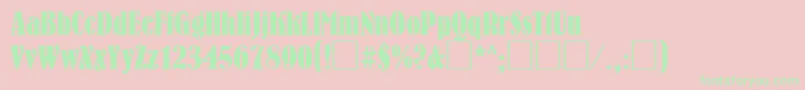 Ft61Normal Font – Green Fonts on Pink Background