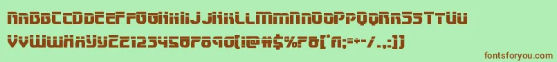 Speedwagonlaser Font – Brown Fonts on Green Background
