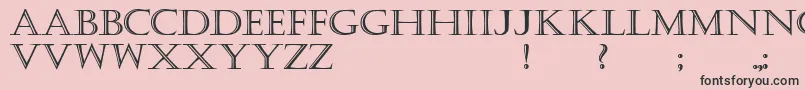 KastellarBold Font – Black Fonts on Pink Background