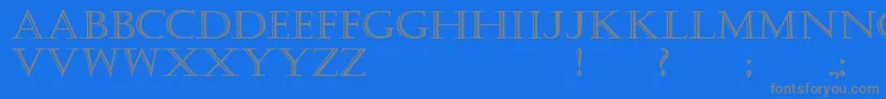 KastellarBold-Schriftart – Graue Schriften auf blauem Hintergrund