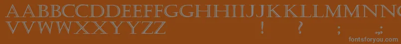 KastellarBold Font – Gray Fonts on Brown Background