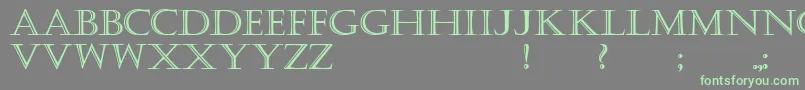 KastellarBold-fontti – vihreät fontit harmaalla taustalla