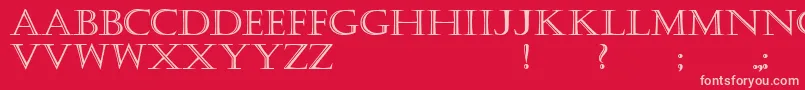 KastellarBold Font – Pink Fonts on Red Background