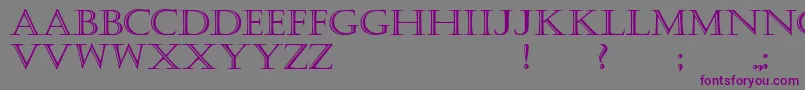 KastellarBold-Schriftart – Violette Schriften auf grauem Hintergrund