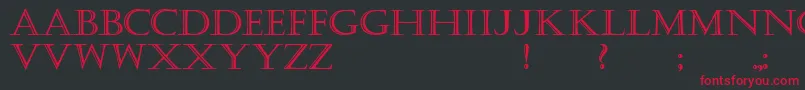 KastellarBold Font – Red Fonts on Black Background