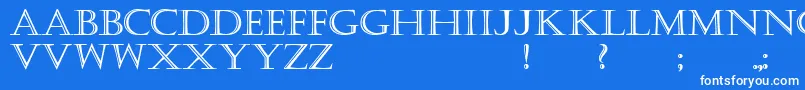 KastellarBold Font – White Fonts on Blue Background
