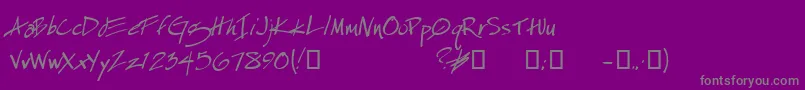 Police Espek ffy – polices grises sur fond violet