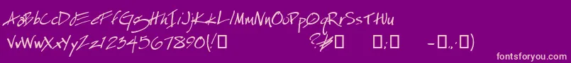 Espek ffy Font – Pink Fonts on Purple Background