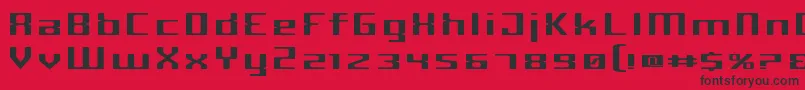 CriminalWide Font – Black Fonts on Red Background