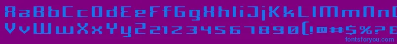 CriminalWide Font – Blue Fonts on Purple Background