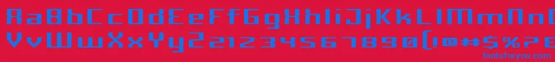 CriminalWide Font – Blue Fonts on Red Background