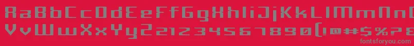 CriminalWide Font – Gray Fonts on Red Background